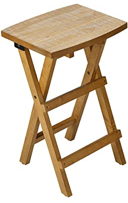 Shire Folding Bar Stool | Wooden Breakfast Bar Stool Seating | Space Saving Kitchen Furniture (1)