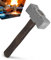 Blacksmith 2.2LB Handmade Square Forge Hammer for Farrier, Knife Maker, Blacksmith Forging Tool