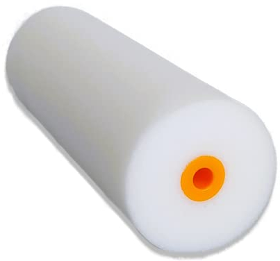 Quercos. Ricambio Midi Rullo Schiuma - Rullo Schiuma 16 cm diritto - Mini Rulli Vernice per lacca all'acqua e solventi leggeri - Schiuma di ricambio in poliestere Superfein (schiuma, 16)