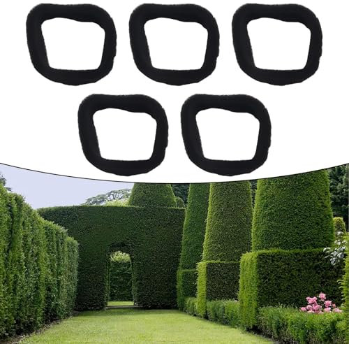 5 Stück Luftfilter passend für verschiedene Rasentrimmer, 50 mm x 43 mm, Luftfilter, passend für verschiedene Rasentrimmer