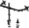 BONTEC Monitor Halterung 2 Monitore für 13-30 Zoll Bildschirm, Monitor Stand, Dual Arm Höhenverstellbar Drehungbar, Monitorhalterung Max 8Kg
