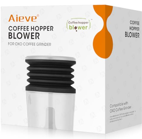 AIEVE Coffee Hopper Balellow Compatible for OXO Brew Conical Burr Coffee Grinder, Silicone Coffee Hopper Blower for Burr Coffee Grinder, Accessories for Clear Grind Retention