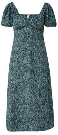 Q/S designed by 2143627 Abito Midi, Petrolio 67a3, 44 Donna