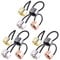 minkissy 3sets Elastic Hair Ties Cuffs Ponytail Holders Wrap for Women Hair Accessories 4pcs*3