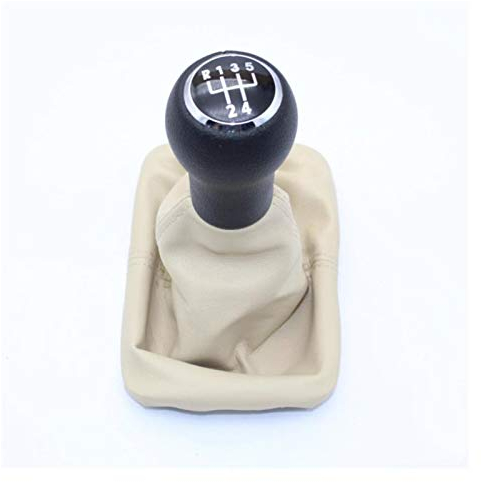 SAFWEL Schaltknauf Für VW Für Käfer 1998-2010 5-Gang-Schaltknauf Beige Leather Giator