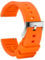 TStrap Silicone Watch Strap 20mm - Orange Quick Release Watch Band for Mens Womens - Military Waterproof Smart Watches Bracelet Replacement with Clasp Ladies - 18mm 19mm 20mm 21mm 22mm 24mm