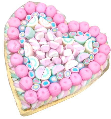 Torta di marshmallow forma cuore 1kg