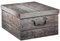 Aufbewahrungsbox Aufbewahrungskiste | Karton | Holzoptik | mit Deckel