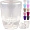 Happy Plants Orchideentopf D 15 cm Blumenkübel mit integriertem Wasserstandsanzeiger, selbstbewässernder Blumentopf mit Docht, Selbstbewässerungssystem für Orchideen - Transparent, 2 Liter
