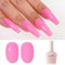 Imtiti Pink Gel Nail Polish, Bright Pink Gel Polish High Gloss Soak Off UV LED Nail Gel Polish Spring Summer Gel Polish Nail Art Manicure Salon DIY Design Gel Nail Kit 10ml