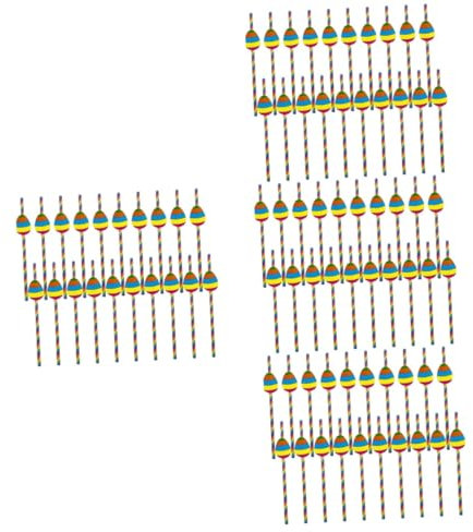 Healeved 160pcs Easter Egg Pattern Paper Straws Hen Party Supplies Paper Drinking Straws