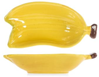 H&H Centrotavola Banana In Stoneware Cm 21X11XH5