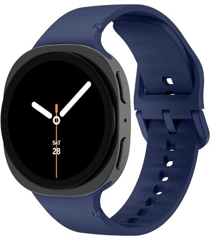 Silikon Sportarmband für Samsung Galaxy Watch 9 8/8 Classic 40mm 44mm 46mm Herren Damen,Weich Wasserdicht Silicone Band Sport Loop Einstellbar Ersatzarmband für Samsung Watch 9 8/8 Classic Strap