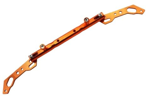 QIFANB Navigationshalter GPS Motorrad Aluminium Legierung GPS Navigation Handy Halterung Multifunktionale Halterung Verstärkung Universal Balance Bar(Orange)