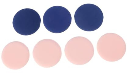 Runder Make Up Schwamm 7 Stück, Hydrophiles Non Latex für Foundation | Weiche Haptik, Sanft zur Haut, Trocken oder Nass Nutzbar, für Concealer und Tägliches Schminken