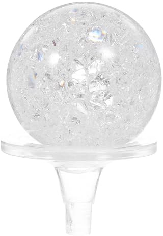 MUSISALY Kristallglas Kugel 8cm mit Rotierender Wasserfontäne für Garten und Geschäftsräume Feng Shui Tischbrunnen Deko