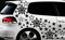 HR-WERBEDESIGN 93-teiliges Sterne Star Auto Pink Aufkleber Set Sticker Tuning x WANDTATTOO Blumen xxxb
