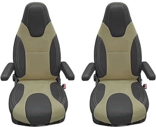 Sitzbezüge Pack Captain Seat Cover FIAT Ducato, Boxer und Jumper (2006-2023), Farbe Chocolate - Beige, Wohnmobile und Wohnwagen