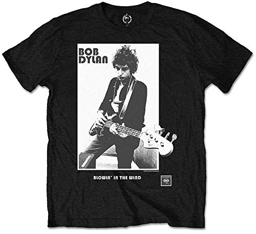 T-Shirt # M Kids Black # Blowing in the Wind