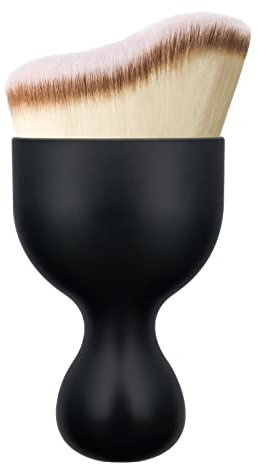 Falliny Pinceau à fond de teint liquide Kabuki plat pour le visage et le corps Grand pinceau de maquillage pour fond de teint, parfait pour estomper les liquides