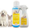 EMMA Entfilzungsspray Katze & Hunde plus Hundeshampoo Kamille 2x250ml Fellpflege Hund Katze für Langhaar zum Entfilzen I Pflegespray Katzenfell Hundefell I Entfilzer für Hunde, Fellspray Anti Tangling