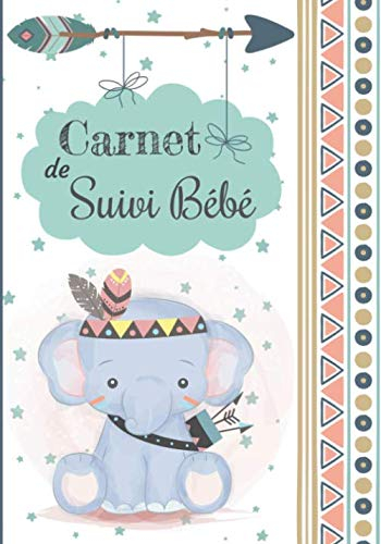 Carnet de Suivi Bébé: Journal de bord - Cahier de suivi maternel - Idéal pour bébé à partir de 4 mois et + (partie diversification alimentaire) - ... couches, bain, médicaments, notes - 144 Pages
