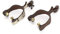GOTOTOP 2PCS West Spurs Horse Spurs Verziert mit handgeschnitzten Sporen aus Neusilber. Cowboy-Sporen aus kohlenstoffarmem Stahl