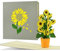 Geburtstagskarte mit Sonnenblumen z.B. für Frauen | Fröhliche Sonnenblumen Pop up Karte Geburtstag | Glückwunschkarte oder Gutschein zum Geburtstag, Muttertag, F21