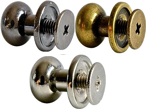 Kopfnieten 12mm / 30 Stück Mix-pack/Buchschrauben im Mix/Schraubnieten/deutscher Anbieter