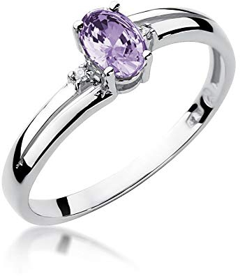 Damen Ring 585 14k Gold Weißgold echt Tansanit Edelstein Diamanten Brillanten