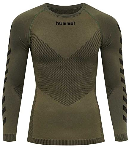 hummel First Seamless Longsleeve Khaki, XS/S Herren