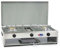 Hornillo de gas GPL 2 fuegos con grill inoxidable para uso exterior Cfparker Mod 552G color gris - Casa y camping