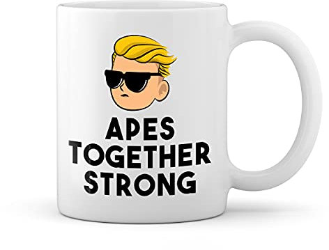 Apes Together Strong Wallstreetbets GameStop Weiße Tasse Mug