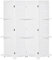 HOMCOM Paravent intérieur 4 Panneaux 160L x 170H cm 3 étagères Pliables séparateur de pièce Portes persiennes Bois de Paulownia Blanc
