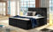 A-dekor home Boxspringbett Ibiza Hotelbett, kontinentales Bett,140/160/180x200cm,Grau/Schwarz/Weiß/Braun,Bonell Matratze, Topper (Soft 11 Schwarz, 160 x 200 cm)