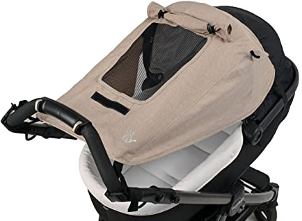 Altabebe AL7014-22 Sonnensegel Lifeline Deluxe mit Seitenschutz und Fenster auf der Oberfläche beige