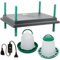 Agrarflora Küken Aufzucht Set - Wärmeplatte 30x40cm (30W, 230V) - Heizplatte für die Kükenaufzucht + 1,5L Tränke + 1kg Futtertrog - effizient & sparsam - geeignet für Geflügel & Hühner