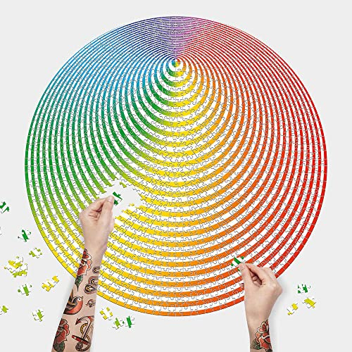 Mustard Hypno Puzzle 1000 Teile rund Trippy Muster