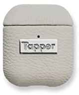 Tapper Sand Leder / Silber Hülle für AirPods (1. und 2. Generation)