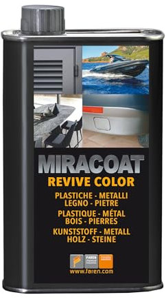 Faren MIRACOAT, Protettivo e Rigenerante,Ravviva Colore, per Plastica, Marmo, Granito, Pietra, Cemento, Metalli Lucidati e Cromati, Senza Siliconi, 500ml