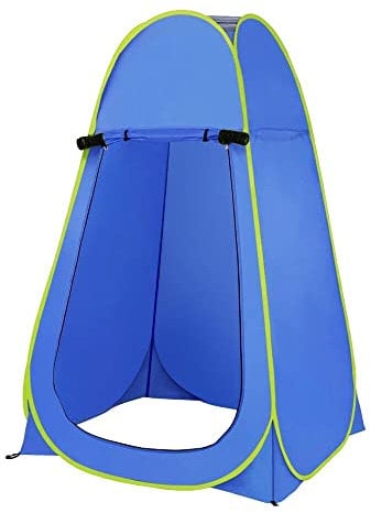 Portable Outdoor Pop Up Privacy Tent Camping Shower Toilet Changing Room Hiking (Blue)