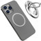 CYBERGUYS Magnetic Phone Ring Holder for MagSafe, Bottle Opener Magnet Finger Ring Grip Stand Holder, Compatible with iPhone 16 15 14 Plus 13 12, Pro, Pro Max, Mini, Mag Safe Accessories, Silver
