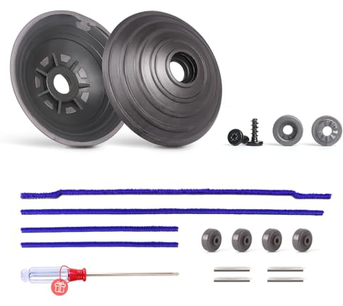 V-Ball 966817-01 Roue en peluche douce + roues de rechange pour aspirateur Dyson V6 V7 V8 V10 V11 DC62 Aspirateur 35 W 50 W Direct Drive Tête de nettoyage 966817-01 V avec essieux