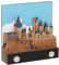 TURAJA 3D-Kunstkalender 2024, Tischkalender 2024 Magic Castle mit Lichtern, 3D-Papier-Bastel-Notizblock, 3D-Magic Castle-Wochenkalender-Notizblock für Schule, Büro und Zuhause