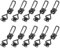 JOIKIT 10 PCS 4001 Metal Toggle Latch Clamp, Black Flexible Adjustable Toggle Catch Latch Tool, Quick Release Pull Latch Toggle Clamp for Cabinet, Door