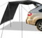 Wasserdichtes Universelles Auto Markise Sonnensegel 200-300cm | Dachzelt & Vorzelt für Auto, Wohnwagen, Bus | UV+50 Schutz, inkl. Stangen & Keder | Outdoor Camping, Strand & Garten