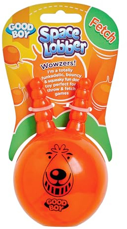 Good Boy - Oranges Apportierspielzeug für Hunde, interaktives Springgeräusch-Spielzeug, ideal für Outdoor-Spielen und Training