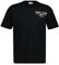 GANT Herren Printed Graphic SS T-Shirt, Black, L