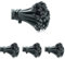ERKO 100 Pieces of Professional Black Cable Ties Dimensions 150 x 2,5 mm high Temperature Chemical Resistant Made of Polyamide 66 max Cable Bundle Diameter 36,5 Resilience for Breaking up to 8 kg