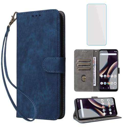 IUQXU Funda tipo cartera para Xiaomi 11T Pro/Xiaomi 11T con protector de pantalla [bloqueo RFID] de cuero con tarjetero y correa de muñeca para mujeres y hombres, funda para teléfono celular Xiaomi 11